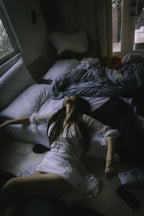white satin nightgown